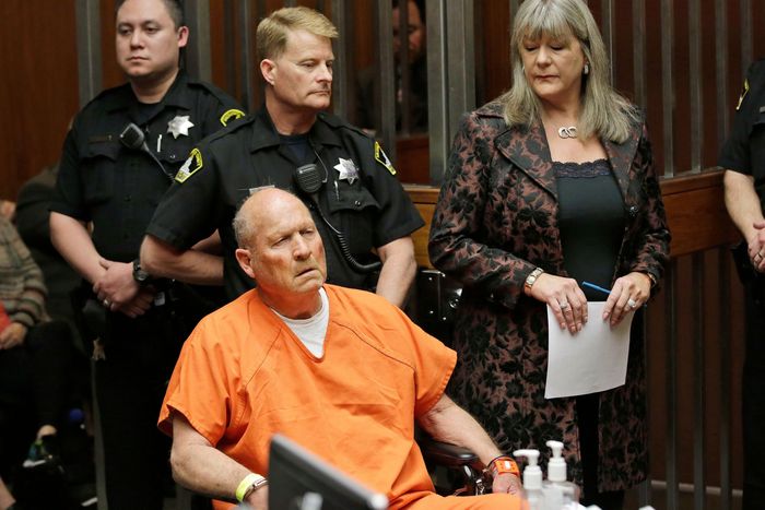 DeAngelo during his arraignment in Sacramento County Superior Court in April 2018.