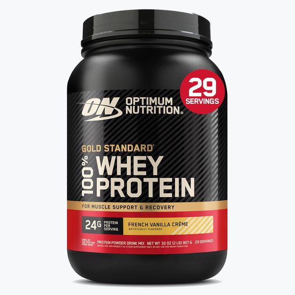 Optimum Nutrition Gold Standard 100% Whey Protein Powder - French Vanilla Creme, 2 Pounds