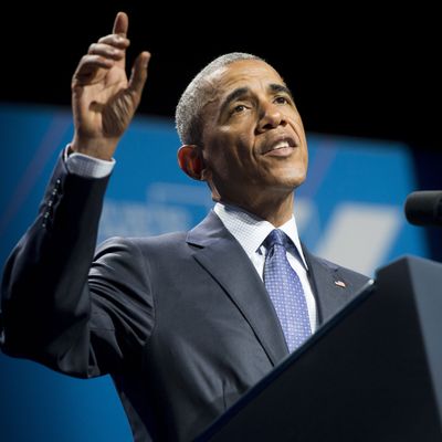 President Obama at the United State of Women conference.