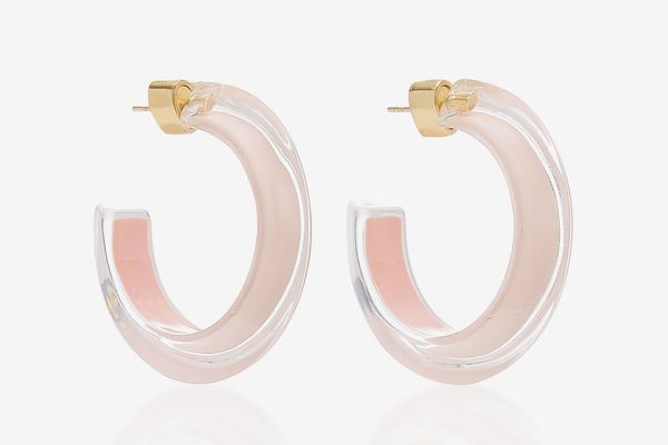 Alison Lou Small Jelly Lucite Hoop Earrings