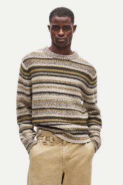 Eckhaus Latta x J.Crew Striped Sweater in Wool Blend