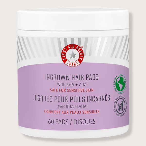 First Aid Beauty Ingrown Hair Pads with BHA + AHA - 60 pads