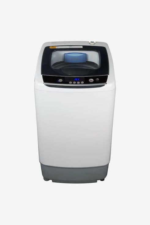 ROMX Mini Washing Machine,Camping Washing Machine,Portable Compact Semiautomatic Laundry 6 lbs Load Capacity Washing Machine Washer/Spinner W,Black