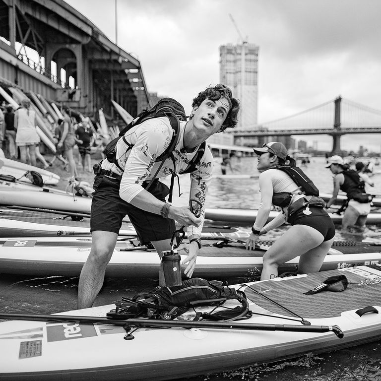 Jack Schlossberg Paddled Around Manhattan for Charity