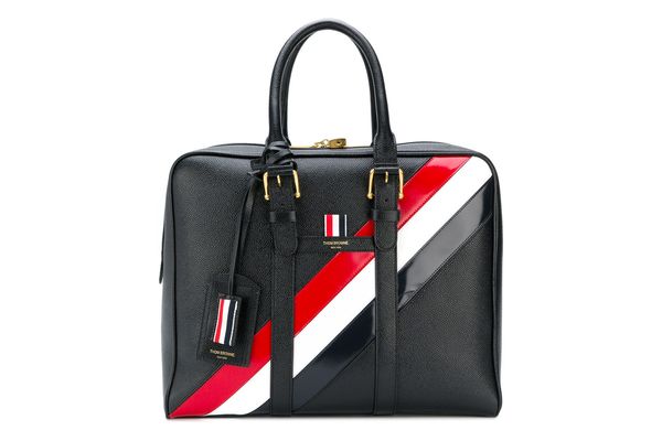 Thom Browne Three-Colored Oblique Detail Tote