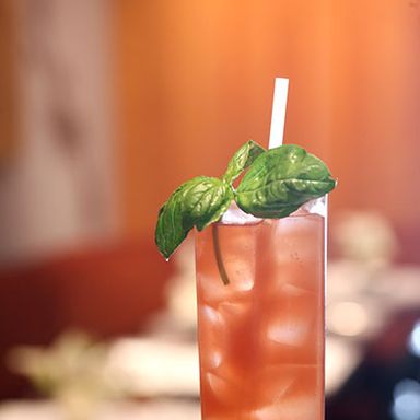 Café Kristall
An Austrian restaurant serving Brazil’s national cocktail? Somehow it works. The newly renovated Café Kristall offers its take on the famous cachaca-sugar-lime quaff, adorned here with basil leaves and watermelon ice cubes. It's almost as pretty as the Swarovski crystal chandeliers overhead.