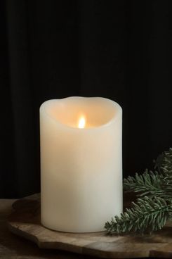 Balsam Hill Flameless Miracle Flame LED Wax Pillar Candle