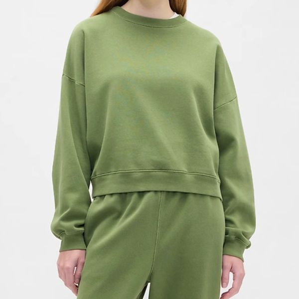 Gap Factory Relaxed Wedge Crewneck Sweatshirt