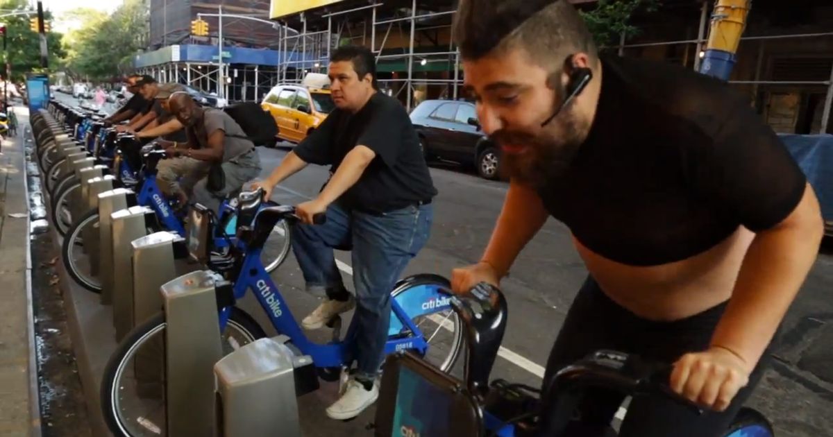 Fat Jew Uses Citi Bike for Homeless SoulCycle