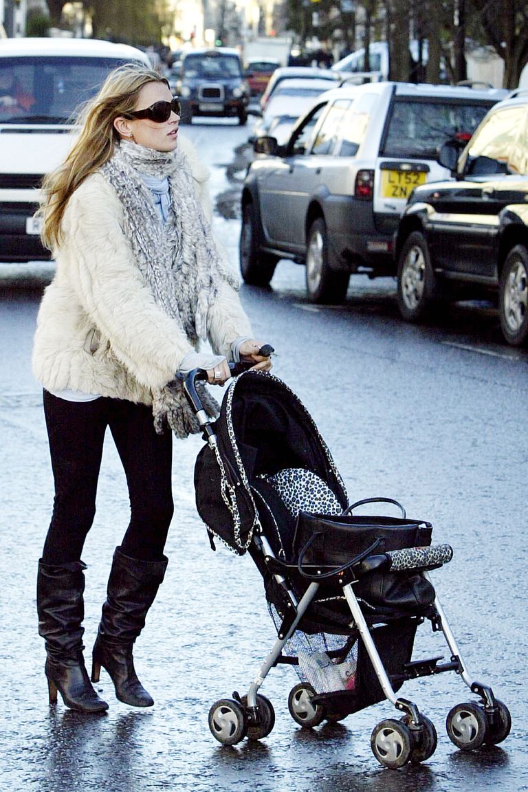 LONDON - JANUARY 29:  Kate Moss is seen January 29, 2004 in West London.  (Photo by Gareth Cattermole/Getty Images)