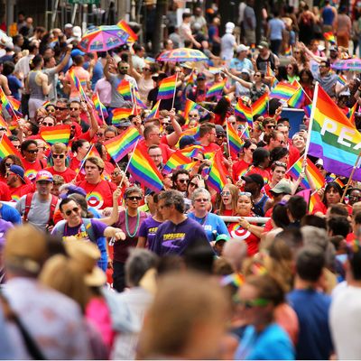 Boston Pride parade.