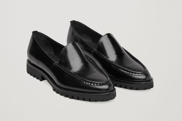 COS Ridged-Sole Leather Loafers