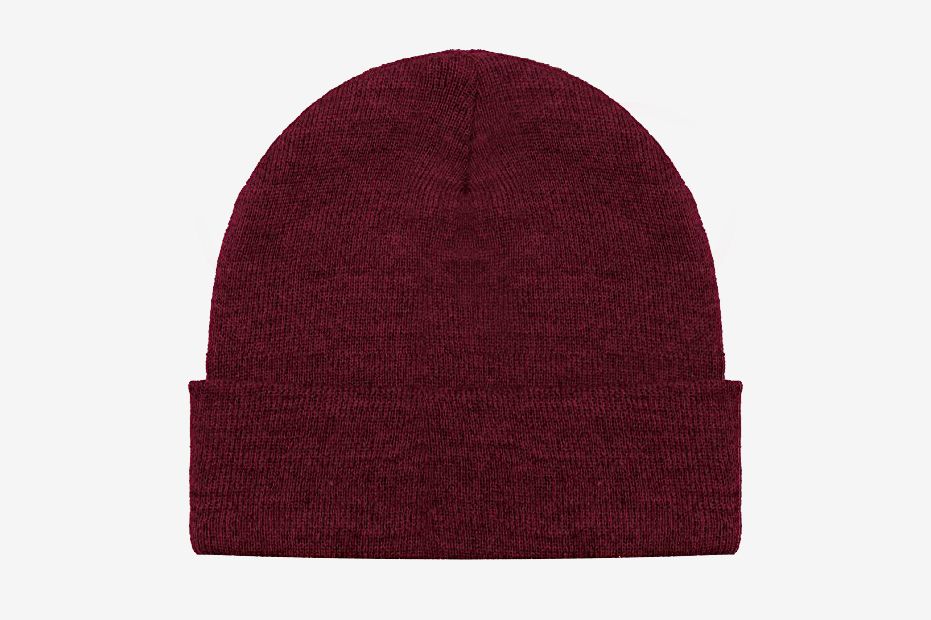 maroon winter hat