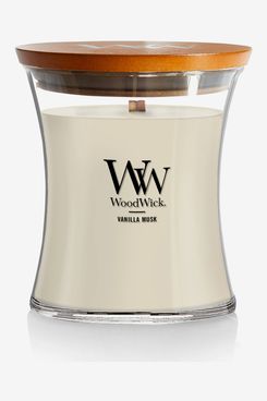 Vela WoodWick de vainilla y almizcle