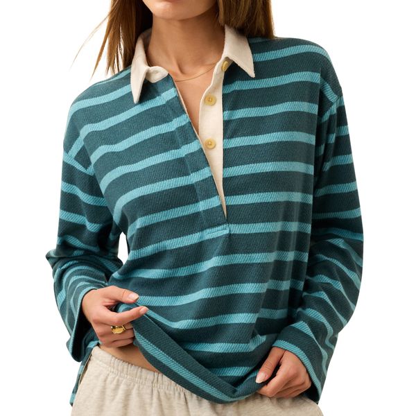 Faherty Legend Rugby Stripe Sweater