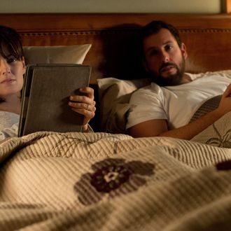 Left to right: Rosemarie DeWitt plays Helen Truby and Adam Sandler plays Don Truby in MEN, WOMEN, AND CHILDREN, from Paramount Pictures and Indian Paintbrush Productions.