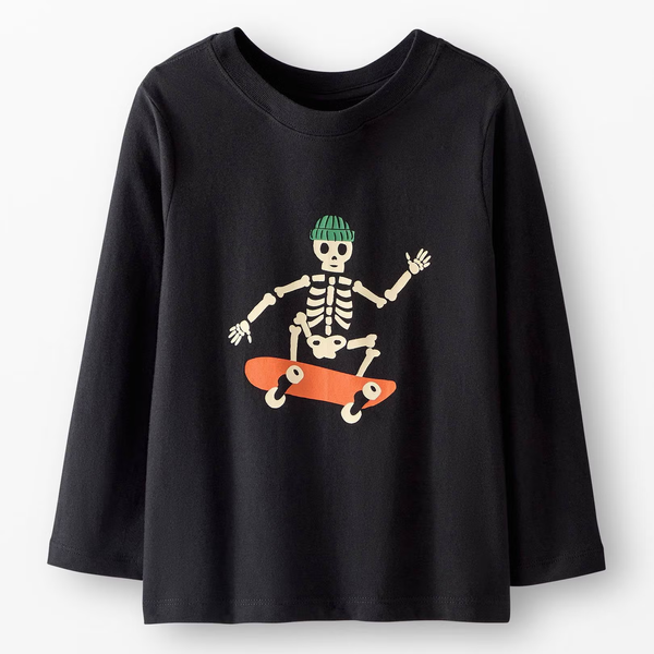 Hanna Andersson Halloween Long Sleeve Classic Fit Graphic T-Shirt