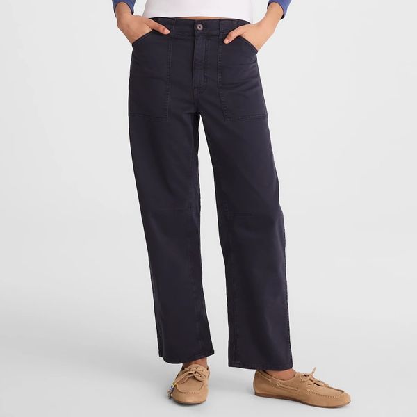 Madewell The Darted Barrel-Leg Utility Pant