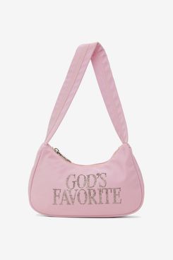 PRAYING Pink 'God's Favorite' Rhinestone Bag