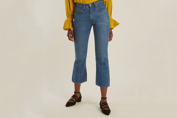 Bliss & Mischief Cowboy-Fit Bootcut Cropped Jeans