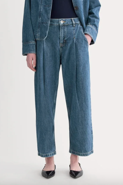Everlane The High Rise Pleated Jean