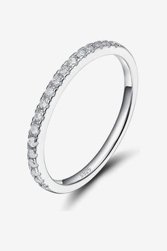 EAMTI 2mm 925 Sterling Silver Wedding Band