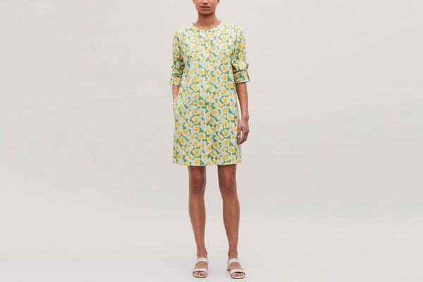 COS Knot-Detailed Printed Dress