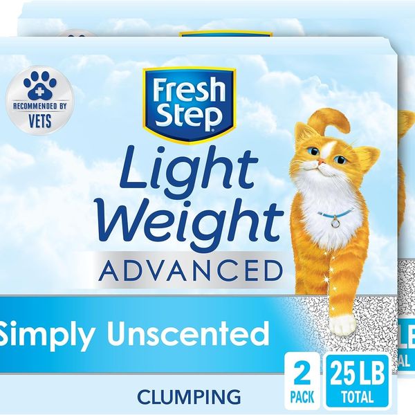 Fresh Step Lightweight Clumping Cat Litter - 12.5 Lb, 2 Pack