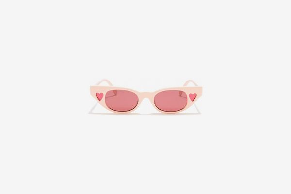 Le Specs The Heartbreaker Skinny Cat Eye Sunglasses