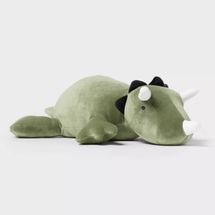 Pillowfort Dinosaur Weighted Plush Kids’ Throw Pillow - Green