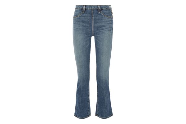 Elizabeth & James Nerd Cropped Mid-rise Flared Jeans