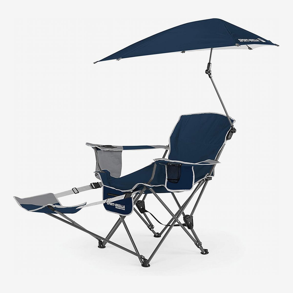double folding chair with umbrella