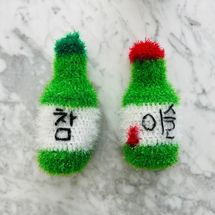 ShinseiCreations Korean Soju Drink Scrubby Dish Sponge