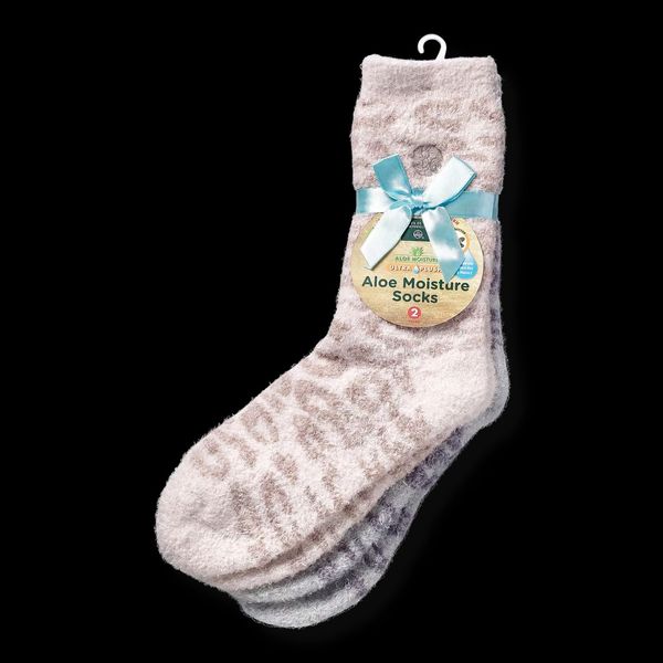Earth Therapeutics Aloe Socks, 2 Pairs