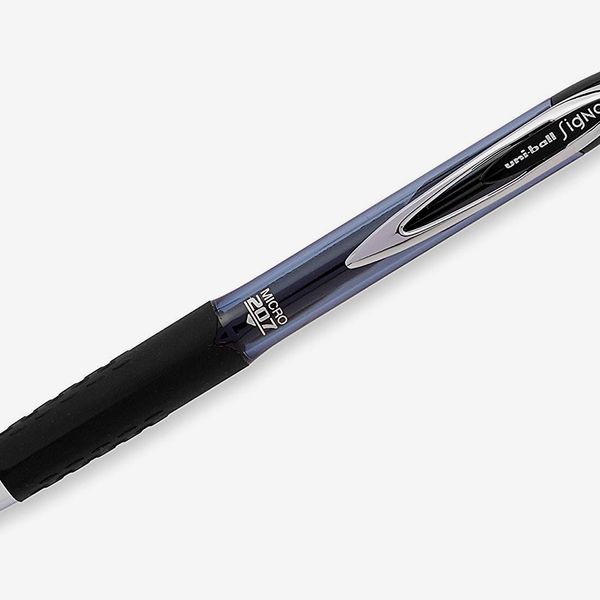 uni-ball 207 Retractable Gel Pens, Micro Point, Black