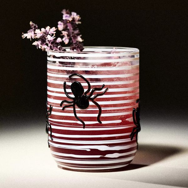 Anthropologie Halloween Swirl Juice Glass