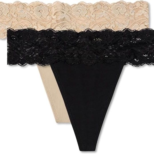 Pact Organic Cotton Women’s Lace-Waist Thong Underwear