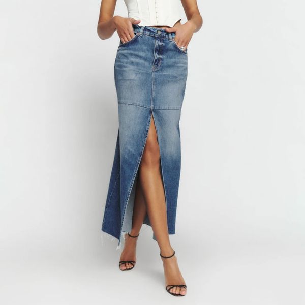 Tazz Maxi Denim Skirt