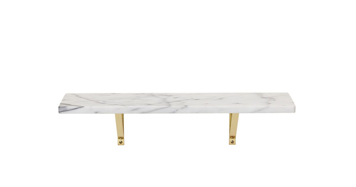A Sleek Marble Shelf to Help You Organize