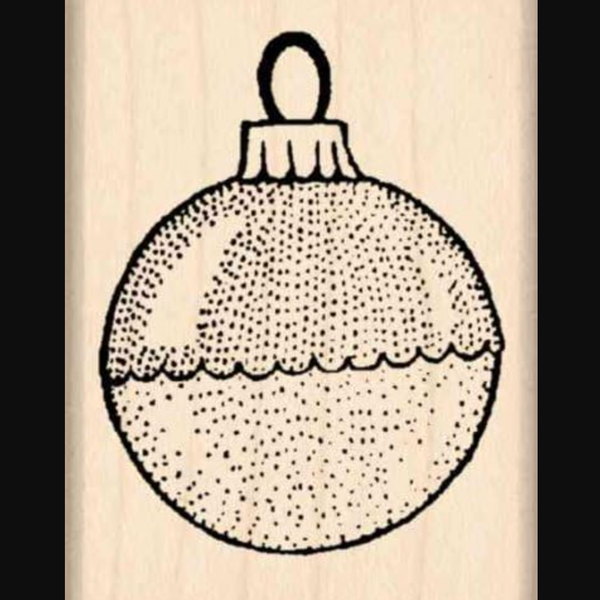 Stamps by Impression Christmas Ornament Rubber Stamp