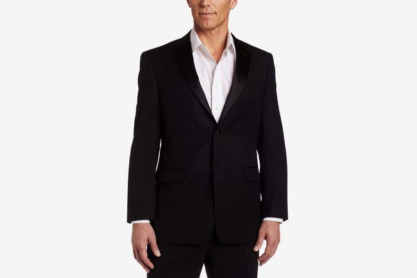Tommy Hilfiger Men's Side Vent Trim Fit Tuxedo Coat