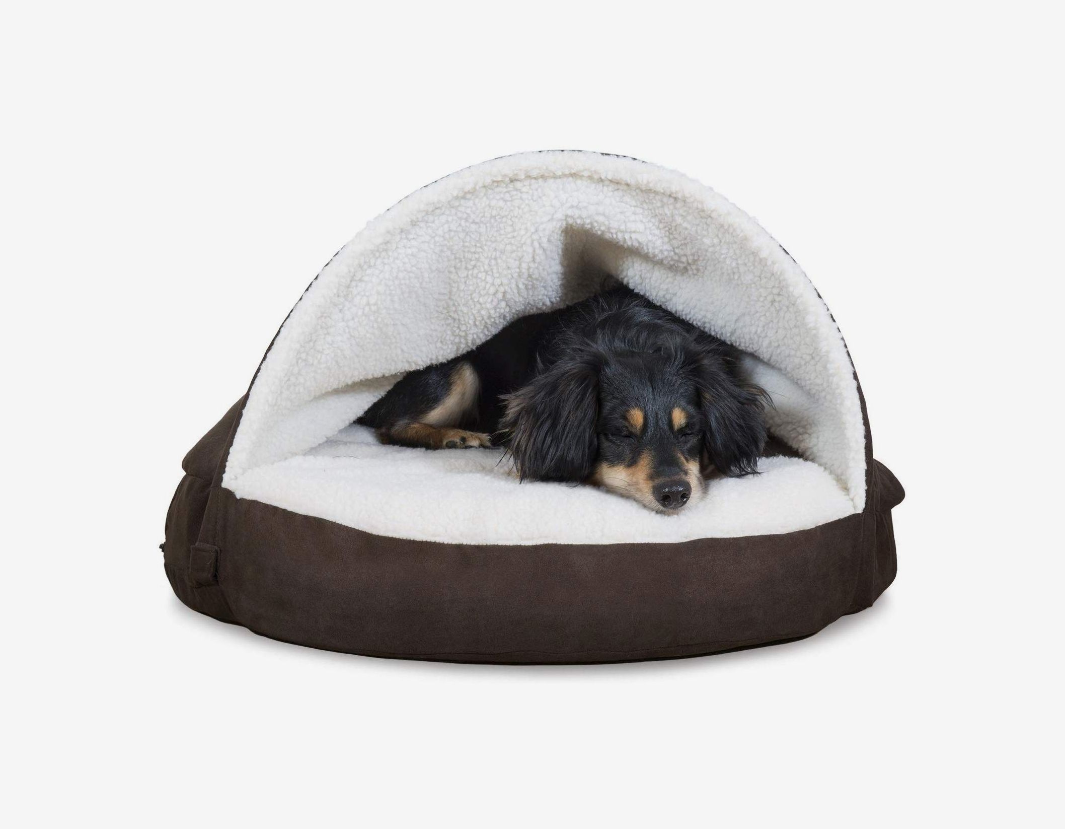 Small gray dog bed with durable removable cover Small pet bed