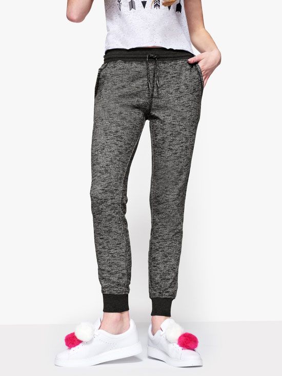 Maddie Gray Knit Jogger Pants