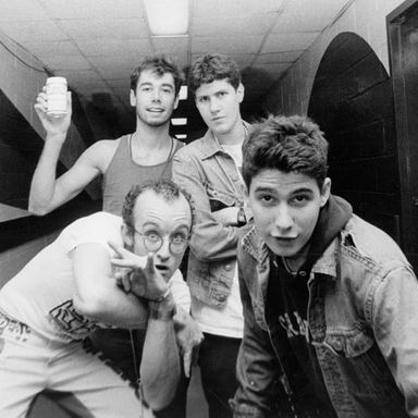 With Keith Haring at Madison Square Garden.