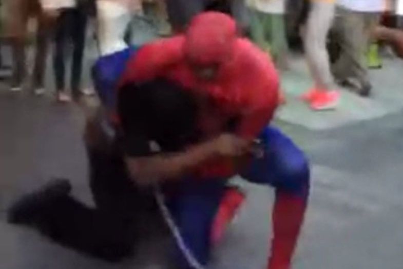 Once Again, Sweaty Spider-Man Costume Transforms Street Brawl Into  Cinematic Spectacle