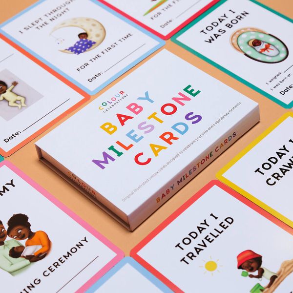 Colour Celebrations Baby Milestone Cards