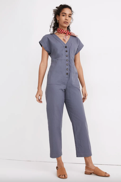 Madewell Cap-Sleeve Jumpsuit