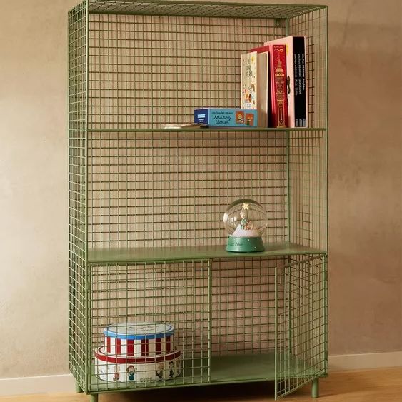 Zara Home Children’s Metal Shelving Unit With Doors