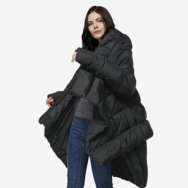 Orolay Women's Puffer Down Coat Cloak-Type Jacket
