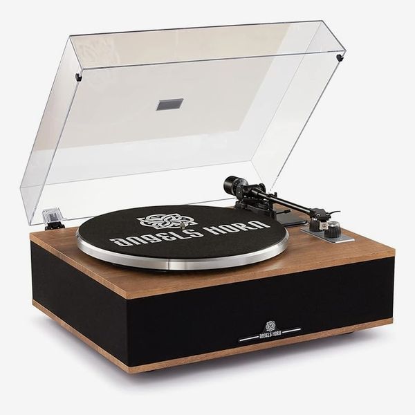 Angels Horn Vinyl Record Player with Built in Speakers